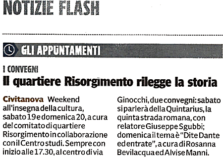 Corriere Adriatico del 4 novembre 2011