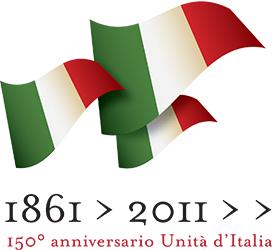 Logo ufficiale del 150 anniversario dell'Unit d'Italia.