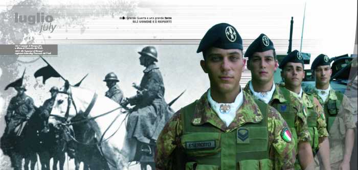 Immagini tratte dal Calendario 2008 dell'Esercito Italiano